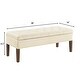preview thumbnail 29 of 27, Tufted Bench with Storage, Solid Wooden Frame, 48"L X 18"W X 18.5"H