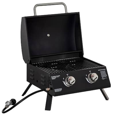 Propane Gas Grill Outdoor Portable Tabletop BBQ