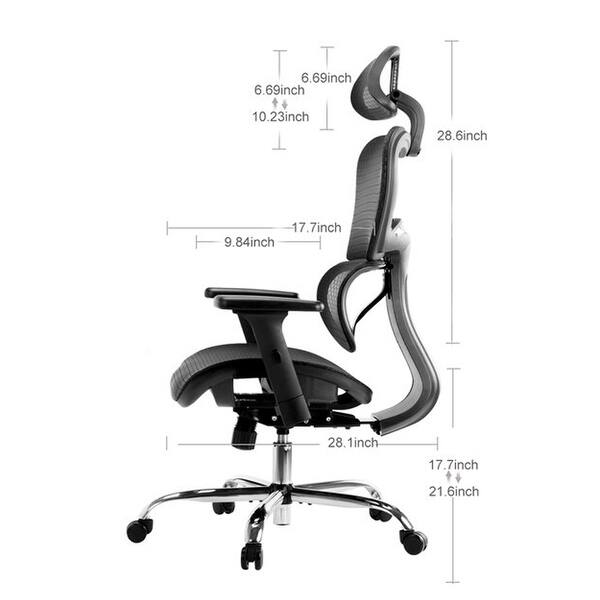 Mesh Office Chair Ergonomic Home Office Desk Chair with wheels Bed