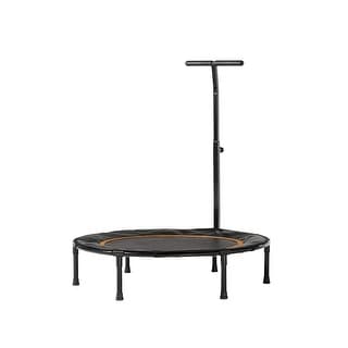 40 Inch Fitness Trampoline with Handlebar - Mini Rebounder for Cardio, Balance Training & Home Workouts - 9
