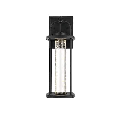 Leonora 15 inch LED Outdoor Wall sconce in Black - 15"