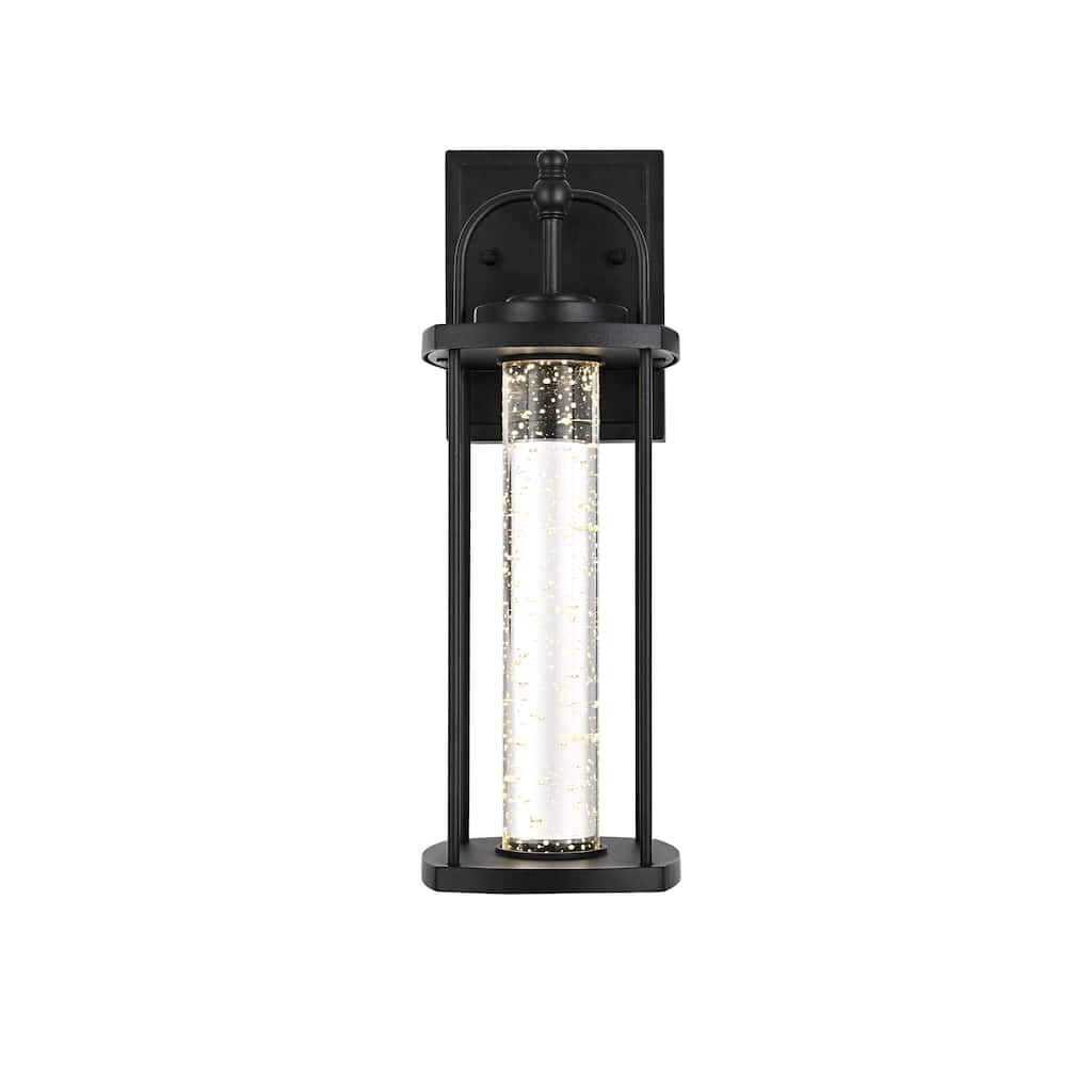 Leonora 15 inch LED Outdoor Wall sconce in Black - 15"