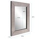 preview thumbnail 7 of 6, Allan Andrews Smokey Gray Rectangular Framed Wall Mirror