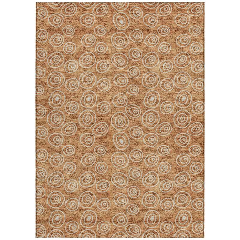 HomeRoots Geometric Transitional Rectangle Outdoor Rug
