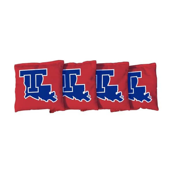 slide 2 of 3, Louisiana Tech Bulldogs Red Cornhole Bags All-Weather Resin Filled