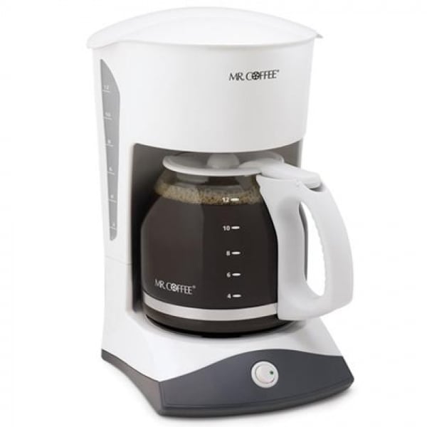Mr. Coffee SK12 Coffeemaker, 12-Cup, White