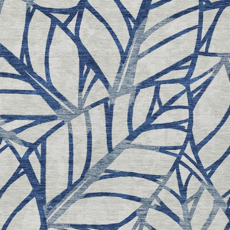 HomeRoots Floral Transitional Rectangle Outdoor Rug