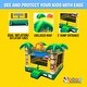 preview thumbnail 5 of 3, Pogo Bounce House Crossover Kids Inflatable Bounce House with Blower, Tropical Jungle Smiley Face