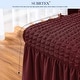 preview thumbnail 21 of 39, Subrtex Set-of-4 Stretch Dining Chair Cover Ruffle Skirt Slipcovers