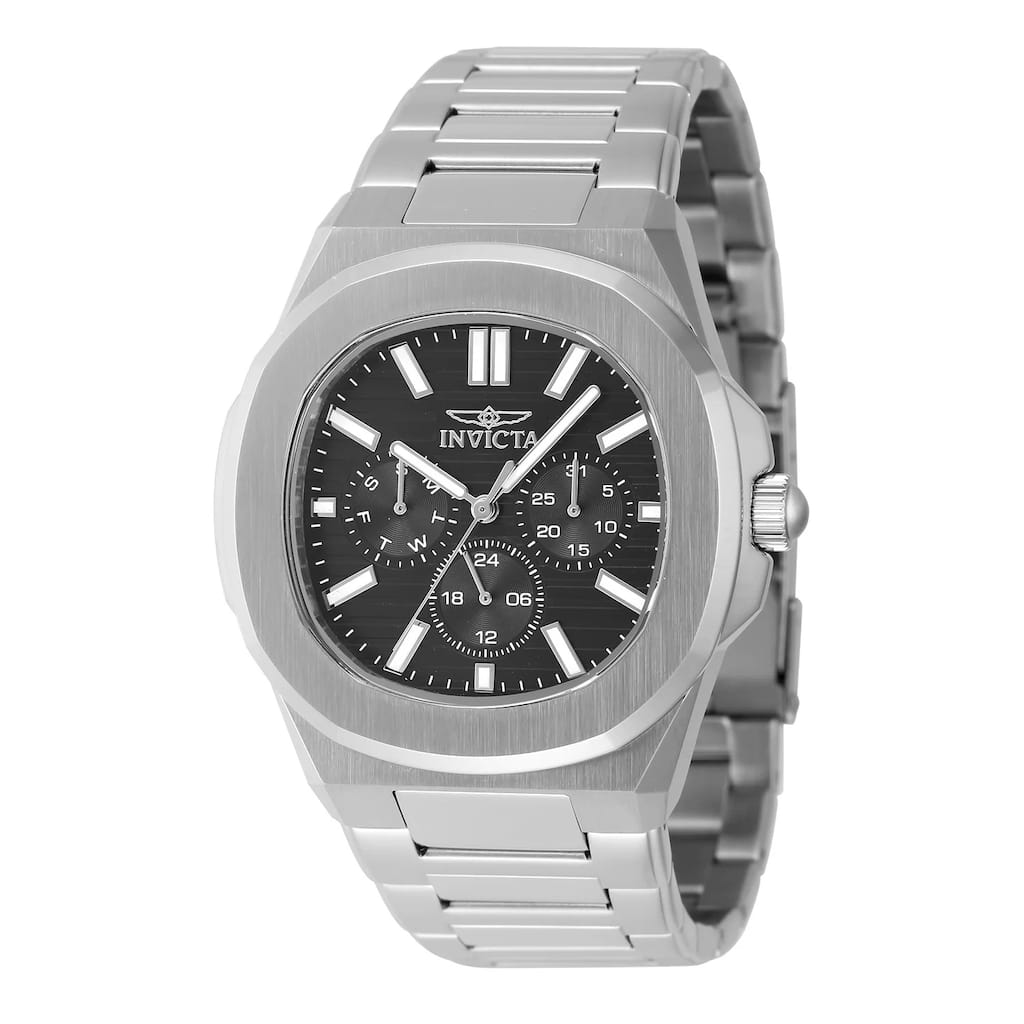 Invicta Men's 48325 Speedway Quartz 3 Hand Black Dial Watch