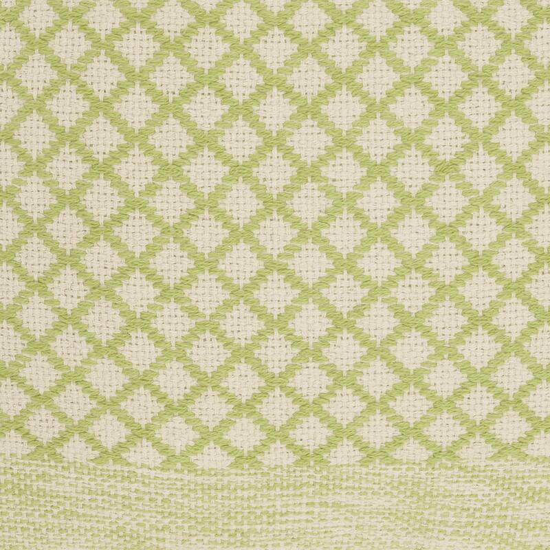 Mina Victory Life Styles Lattice With Tassels 18"X18" Indoor Throw Pillow