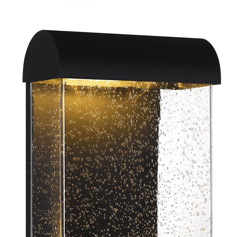 Townes Integrated LED Matte Black Outdoor Wall Lantern