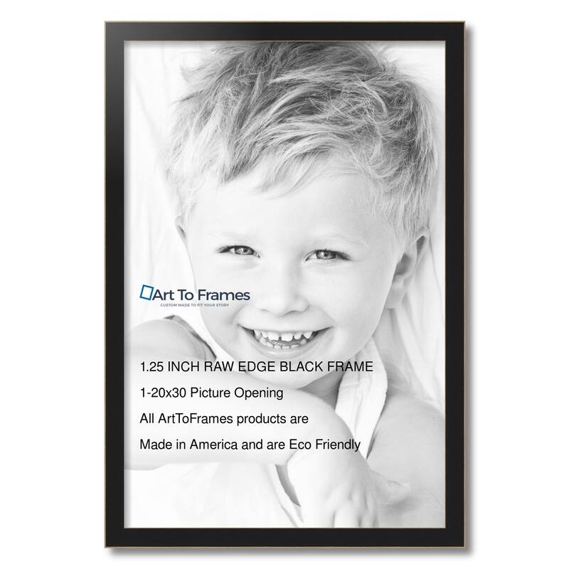 ArtToFrames Metro Modern 20x30 Inch Picture Frame, 1.25 Inch MDF Poster Frame Available in Multiple Colors (FRBW26-20x30)