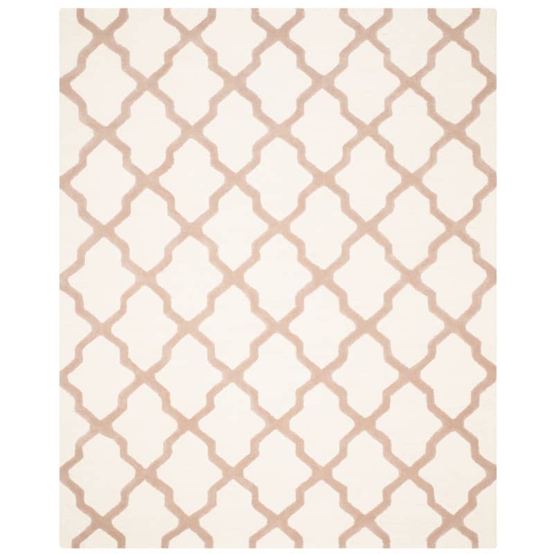 SAFAVIEH Handmade Cambridge Eirny Moroccan Trellis Wool Rug - 12' x 18' - Ivory/Beige