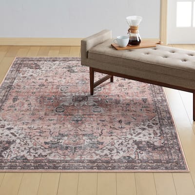 Everwash Callaghan Esther Bohemian Medallion Machine Washable Area Rug