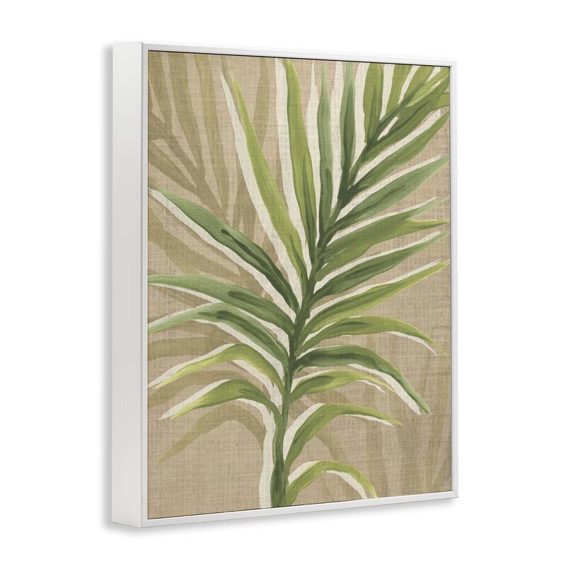 Stupell Rustic Palm Plant Framed Giclee Art Design By June Erica Vess