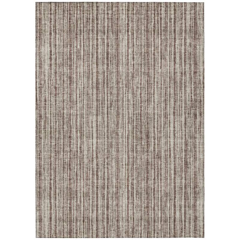 HomeRoots Striped Transitional Rectangle Outdoor Rug