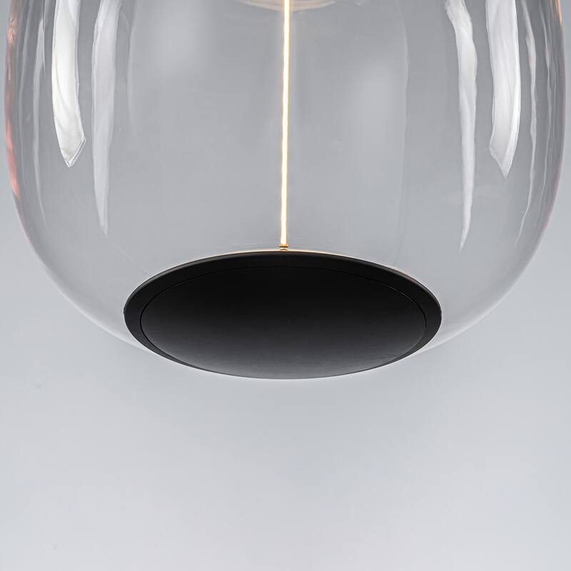 1 Light Clear Plastic Linear Magnetic LED Strip Pendant Lighting