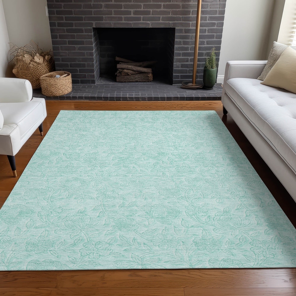 Premium Washable Super Soft Muted Floral Mayfield Rug