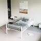 preview thumbnail 5 of 18, Multifunctional Triple Bunk Bed,Bedroom Dormitory Twin Size Metal Triple Bunk Bed Can Be Disassembled Into Three Beds