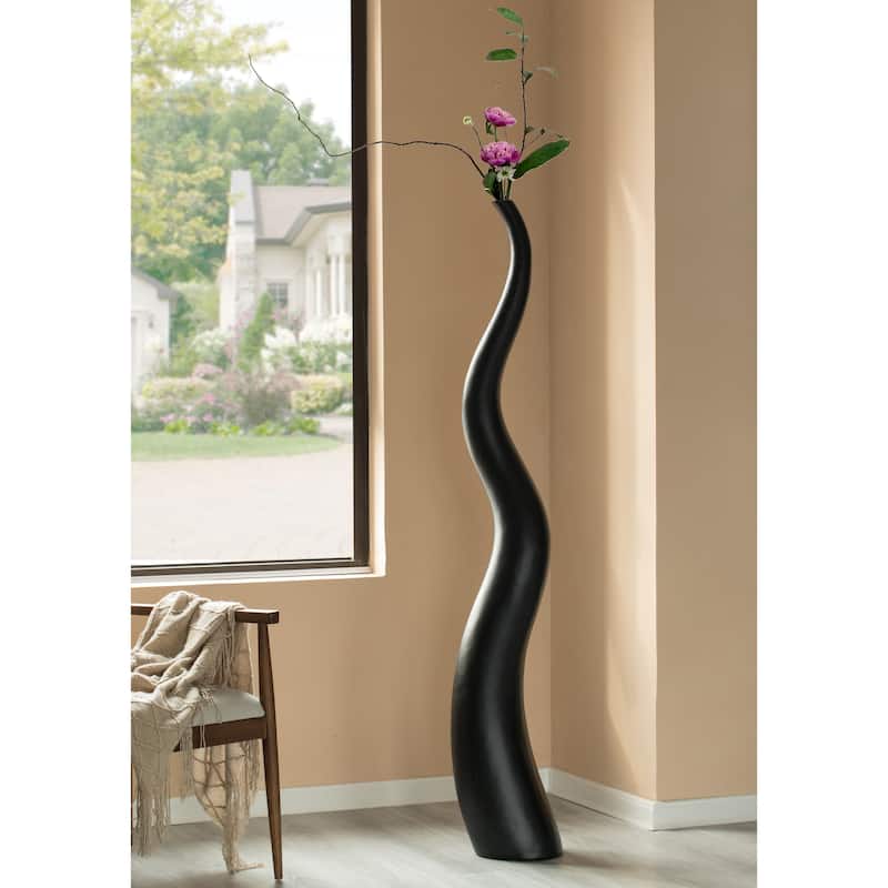 Tall Ceramic White Animal Horn Floor Vase Elegant for Entryway Dining Living Room Decor Statement Piece with Distinctive Antler