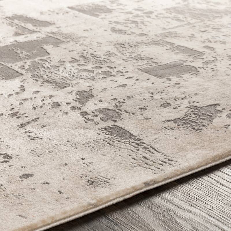 Livabliss Lhamo Contemporary Block Area Rug