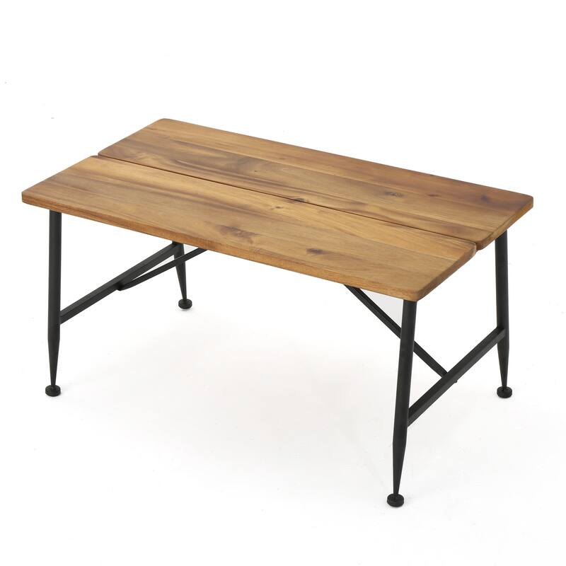 Ocala Industrial Wood Metal Coffee Table