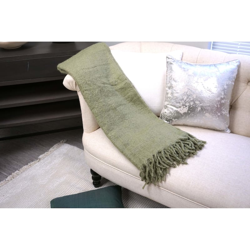 Handcrafted 100% Wool Throw Blanket