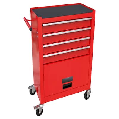 4-Drawer Tool Chest Rolling Tool Cart On Wheels For Mechanics Metal Tool Box Storage Cabinets