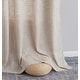 preview thumbnail 6 of 62, HLC.me Madison Faux Linen Textured Sheer Privacy Sun Light Filtering Window Grommet Thick Curtains Panels, Set of 2
