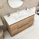 preview thumbnail 57 of 85, Floating Bathroom Vanity with Integrated Resin Top