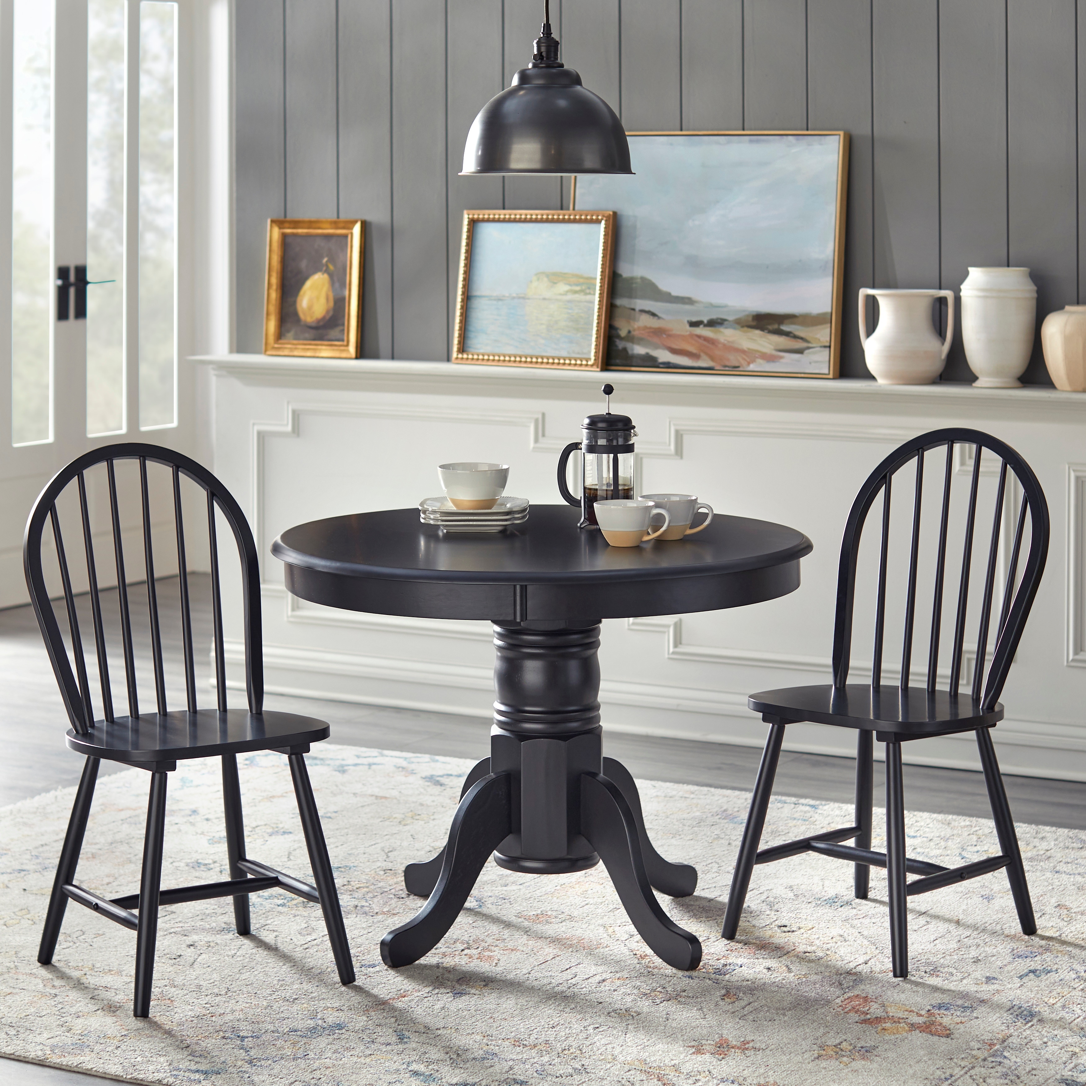 Simple Living Lancaster 3-Piece Solid Wood Dining Set