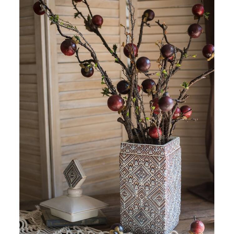 RusticReach Artificial Passion Fruit Stem 37" Tall