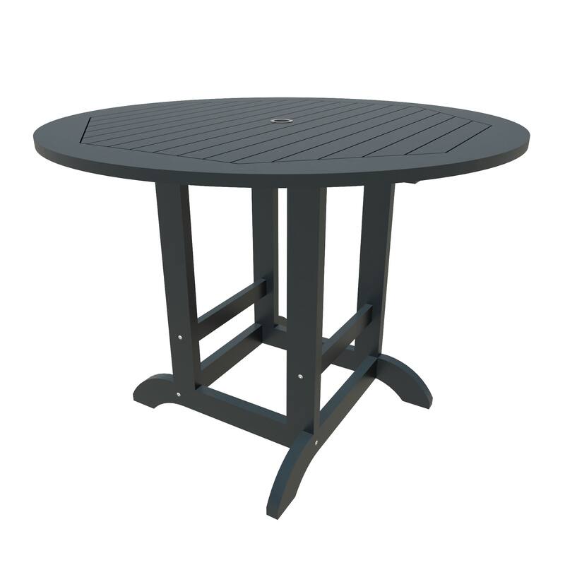 HIGHWOOD Commercial Grade 48" Round Counter Height Dining Table - Federal Blue