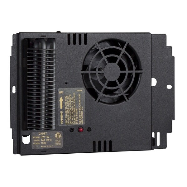 Cadet HW132 Apex72 4435 BTU Electric Wall Heater Assembly - Black