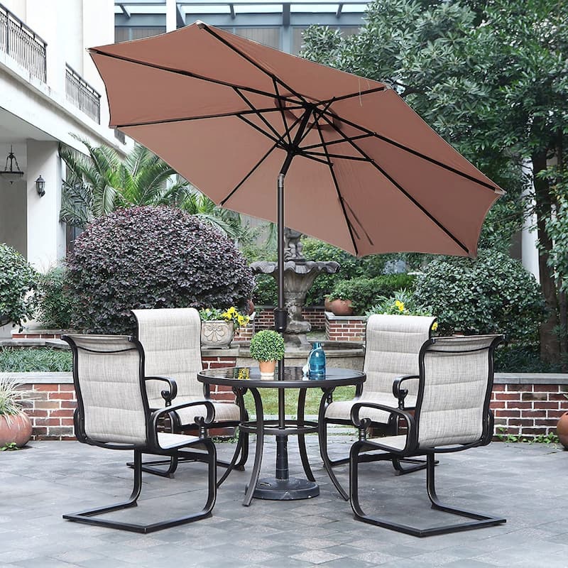 9FT Outdoor Market Patio Umbrella with Push Button Tilt and Crank,Table Umbrella,Swimming Pool Umbrella