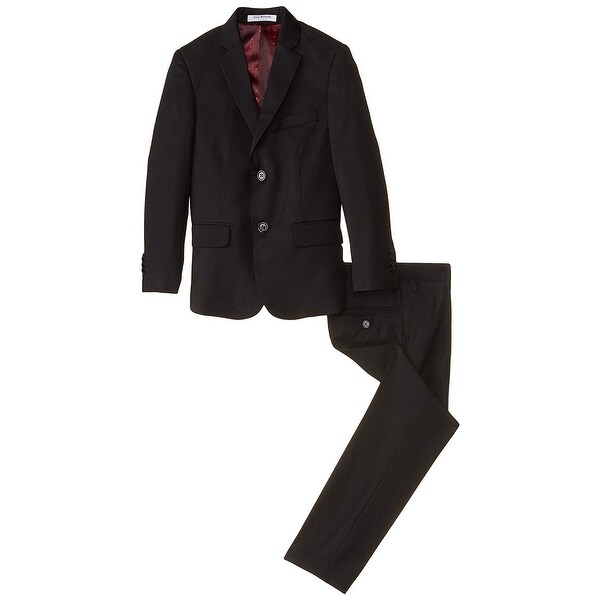 Isaac Mizrahi Boys 2-20 Slim Fit 2-Piece Cotton Stretch Suit Colors