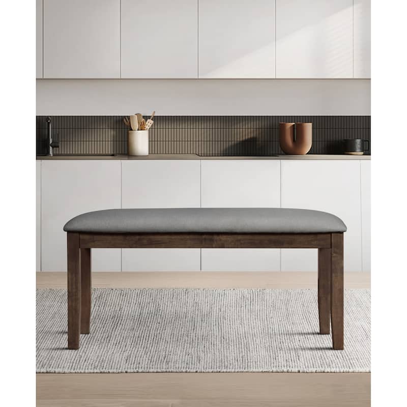 Clayfell Oden 6 Piece Dining Set, Brown/Gray - Bench only(Brown/Grey)