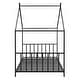 preview thumbnail 7 of 28, Twin Size Metal House Platform Bed with Legs