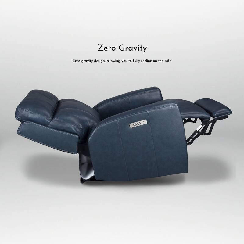 104" W 6 Seater Genuine Leather Power Sectional Sofa and Recliner Set with Dual Power, Zero Gravity, 1 Power Armlesschair