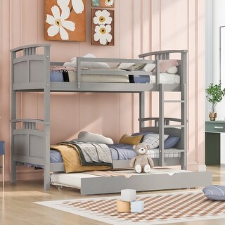 Rustic and Adorable House Shaped Full Size Bed Frame with Twin Trundle - Perfect for Kids' Bedroom