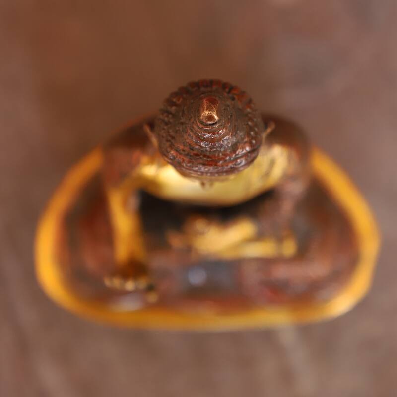 Cottage Handicraft ,Buddha with Free Elephant Gift - 12 cm x 7 cm x 17 cm