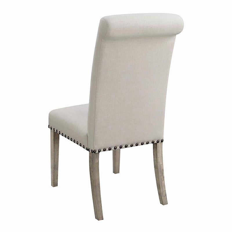 Allan Rustic Upholstered Parsons Dining Chairs (Set of 2)