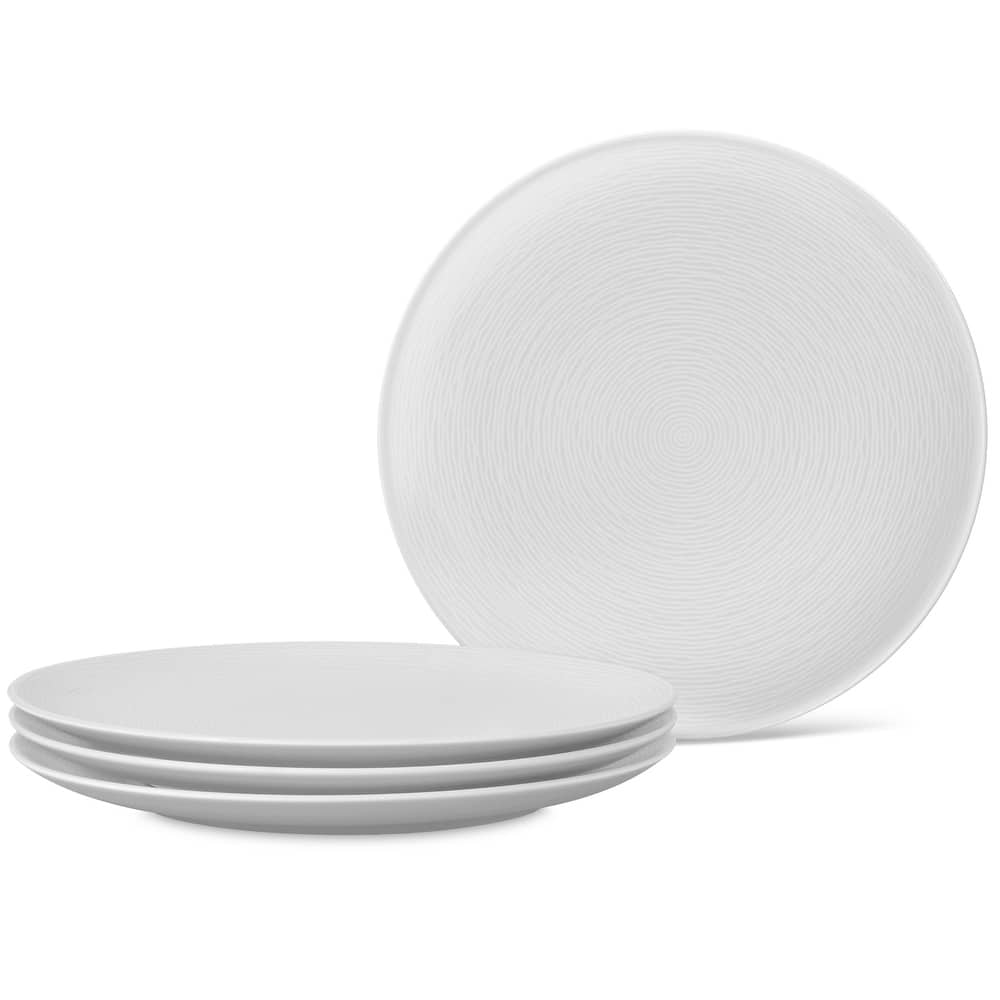 Noritake Colorscapes Swirl Set Of 4 Coupe Dinner Plates, 11"