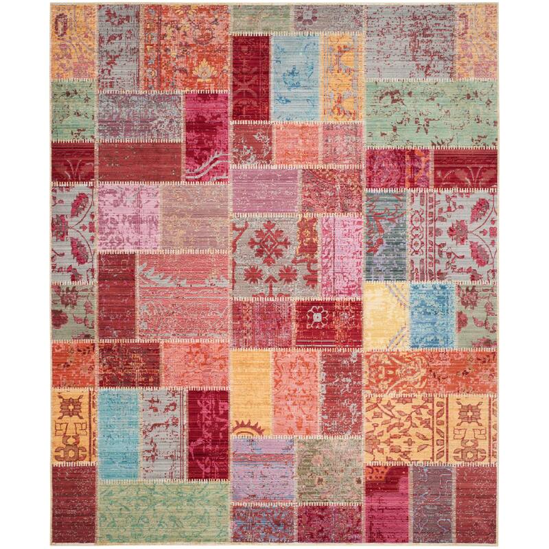 SAFAVIEH Valencia Alessja Distressed Vintage Boho Oriental Polyester Rug