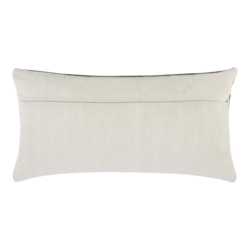 Villa by Classic Home Kass Woven Fabric Color Block Throw Pillow