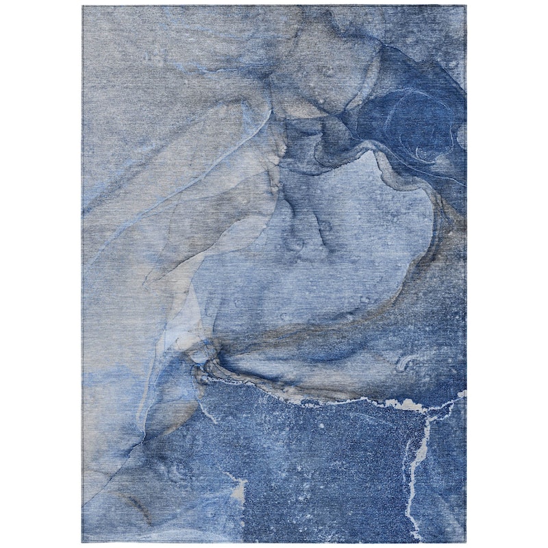 Fami Artistic Abstract Weather Resistant Versatile Elegance Outdoor Rug