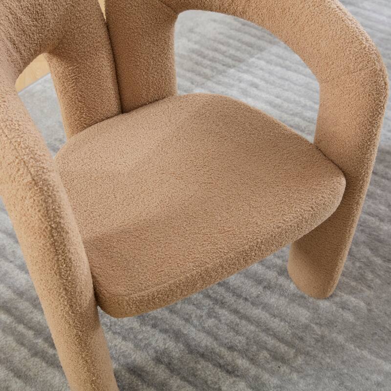 Contemporary Velvet Fabric Upholstered Accent/Dining Chair /Barrel Side Chairs Kitchen Armchair for Living Room set of 2