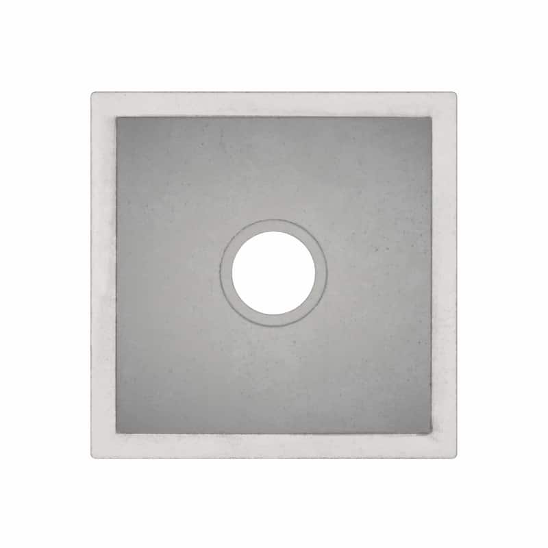 Ventana 15-inch NativeStone Concrete Bar/ Prep Sink - 15" x 15" x 8"