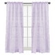 preview thumbnail 1 of 3, Purple Floral Rose 84in Window Treatment Curtain Panel Pair - Lavender Flower Luxurious Elegant Princess Vintage Shabby Chic